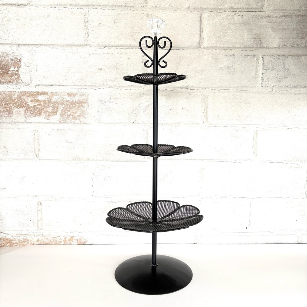 Black Metal Tiered Stand